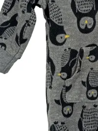 Carter's Just One You Baby Einteiler Gr. 74 Pinguin Grau Kapuze 2