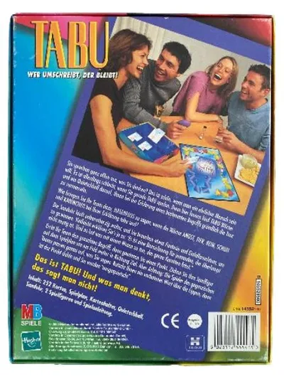 Hasbro Tabu Partyspiel Gesellschaftsspiel Wortspiel Familie Freunde Abend