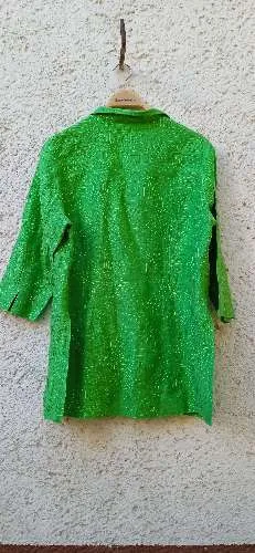 Basler Damen Bluse Gr. 44 Grün Modern 3/4-Arm