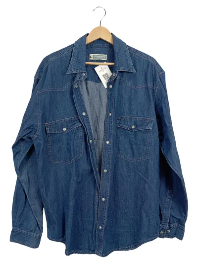 Jinglers Herren Jeanshemd Blau Gr. L
