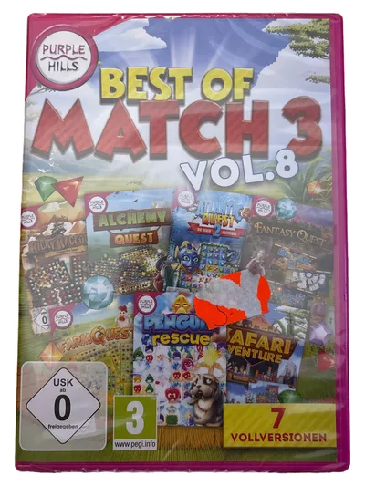 Purple Hills Best of Match 3 Vol. 8 PC Puzzle Spiel Sammlung 7 Vollversionen