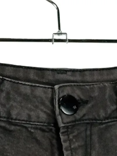 Cotton On Damen Jeans Shorts Gr. 32 Schwarz Casual Denim Kurze Hose