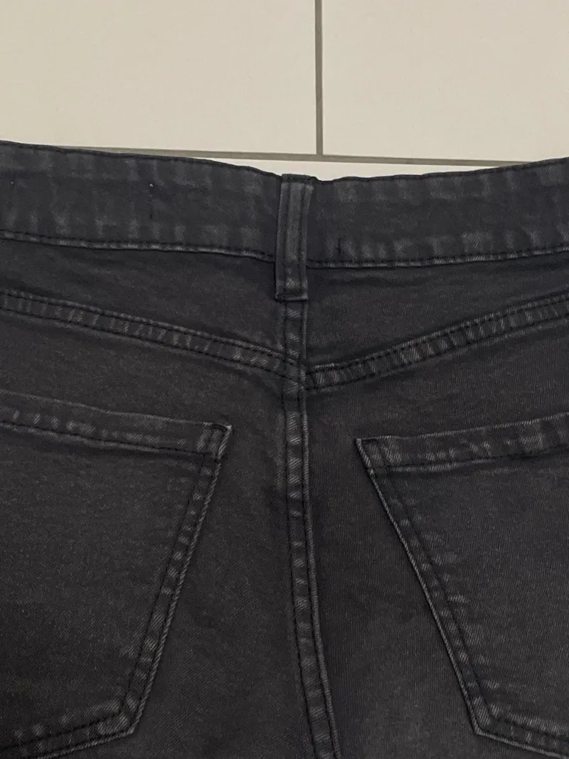 Cotton On Damen Jeans Shorts Gr. 32 Schwarz Casual Denim Kurze Hose 3