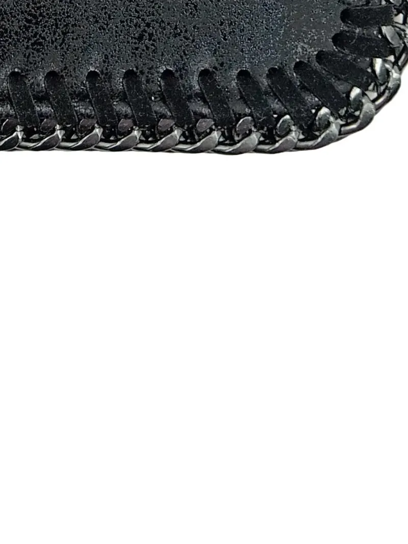 APANAGE Noir Damen Clutch Abendtasche Schwarz Kettenverzierung Elegant 3