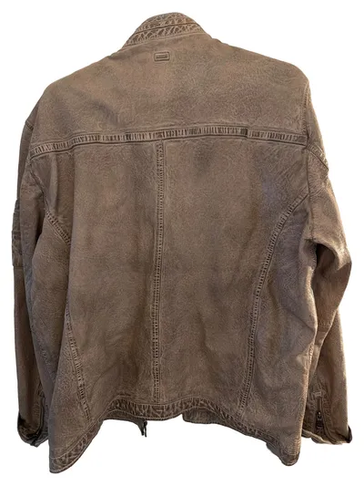 Engbers Herren Lederjacke Beige Casual keine Information