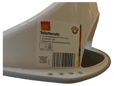EASY HOME WC Sitz Elefant Kind Toilettensitz Beige Kunststoff