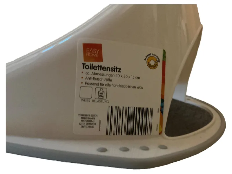 EASY HOME WC Sitz Elefant Kind Toilettensitz Beige Kunststoff 2
