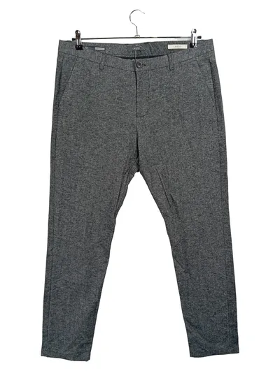 GAUDI LEROY Anzughose Herren Grau Meliert Business Größe 54 W38 XXL