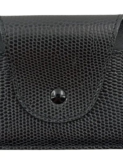 Tom Ford Brillenetui Leder Schwarz Eidechsenprägung Etui Case