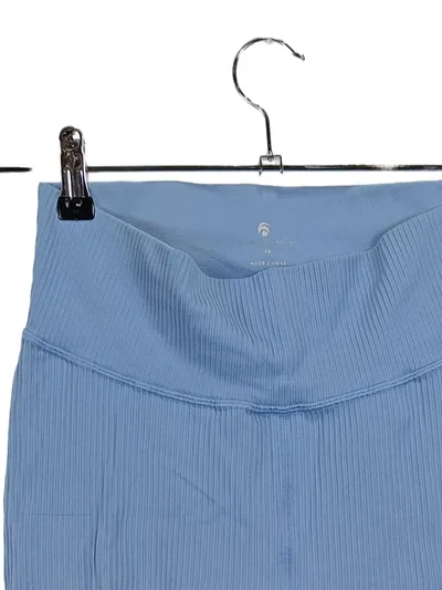 OCEANSAPART Damen Leggings M Blau Sportlich Rippstrick Hose