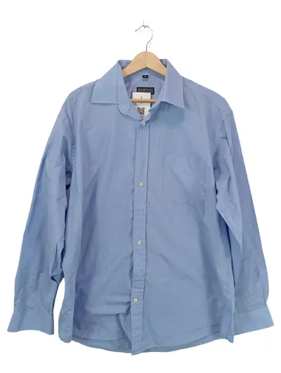 Barisal Herren Business Hemd Gr. L/50 Blau Langarm Baumwolle
