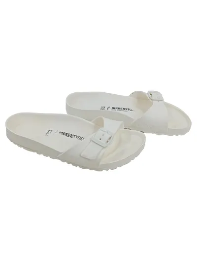 Birkenstock Madrid EVA Pantoletten Damen Weiß Gr. 37 Freizeit Schuhe