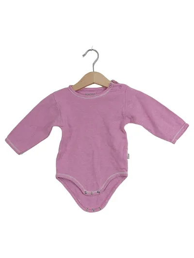 Fixoni Baby Body Mädchen Langarm Pink Gr. 74 Baumwolle Gestreift