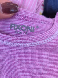 Fixoni Baby Body Mädchen Langarm Pink Gr. 74 Baumwolle Gestreift 5