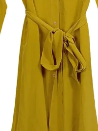 Diane von Furstenberg Damen Blusenkleid Gelb Gr. 38 3