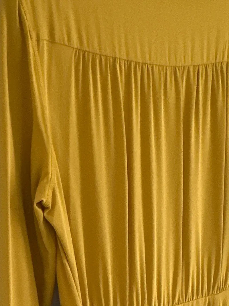 Diane von Furstenberg Damen Blusenkleid Gelb Gr. 38 4