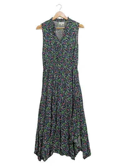 Apricot Damen Blusenkleid S Mehrfarbig Blumenmuster Feminin Ärmellos