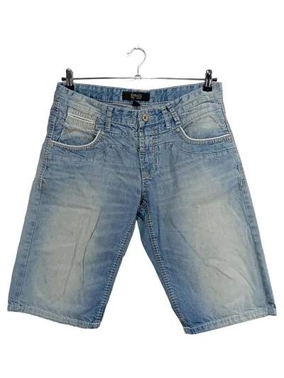 SMOG Jeans Shorts Herren Blau Casual Denim Kurze Hose Gr. M W32