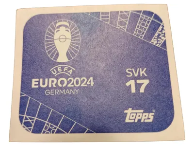 Topps UEFA EURO 2024 Sammelkarte Sticker SVK 17 Slowakei Blau
