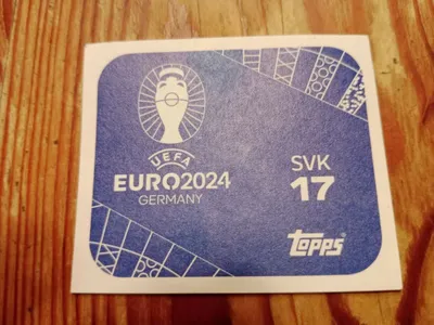 Topps UEFA EURO 2024 Sammelkarte Sticker SVK 17 Slowakei Blau