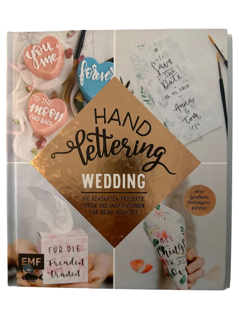EMF Buchstaben Deko Gold Schriftzug Romantisch Papier Hochzeit 2