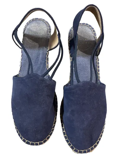 Toni Pons Damen Espadrilles Blau Wildleder Gr. 36 Slingback