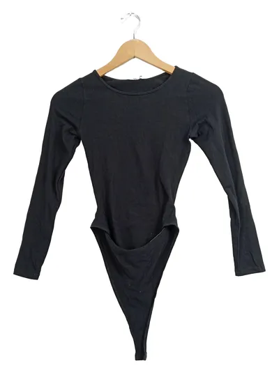 Subdued Damen Body Langarm Schwarz Gr. 34/XS Casual Cut-Out