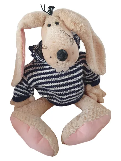 Tip Top Toys Baby Kuscheltier Hase gestreift beige 41cm