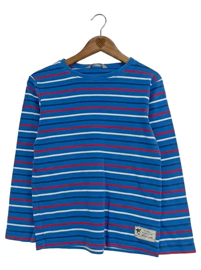 Lindex Kinder Langarmshirt gestreift Gr. 122 Blau Casual