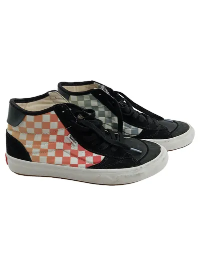 Vans Sk8-Mid Sneaker High Herren Kariert Streetwear Gr. 39