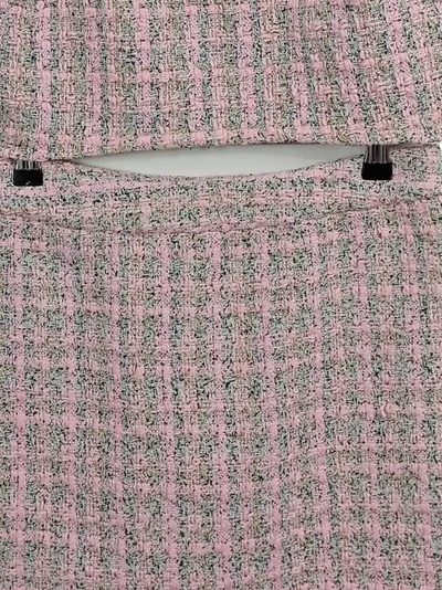ASOS Damen Tweed Set Crop Top & Minirock Gr. 38 Pink Elegant