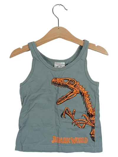 Jurassic World Kinder Tanktop Petrol Gr. 98/104 Casual Dino-Print Top
