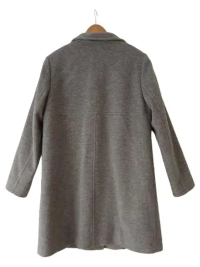 Basler Damen Übergangsmantel Gr. 38 Grau Wolle Kaschmir Elegant