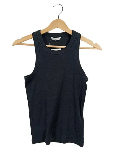 Pigalle Tanktop Herren Schwarz Gr. S Rippstrick Baumwolle Basic