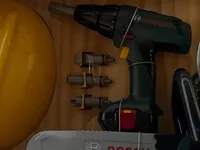 Bosch Kinder Werkzeug Set Kettensäge Helm Bohrmaschine Spielzeug Werkstatt 5