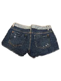 MANGO MNG Jeans Shorts Damen Gr. 36 Two-Tone Destroyed Look Blau 2
