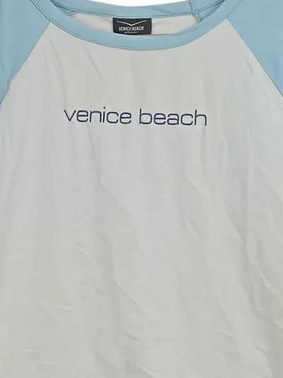 VENICE BEACH Kinder Sport T-Shirt Gr. 128 Weiß Polyamid Elasthan