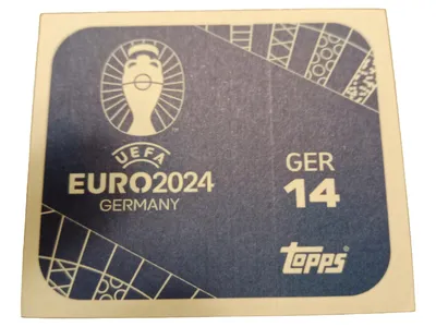 Topps UEFA EURO 2024 Sammelkarte GER 14 Sticker Blau