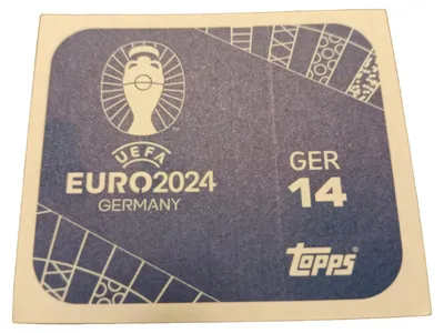 Topps UEFA EURO 2024 Sammelkarte GER 14 Sticker Blau