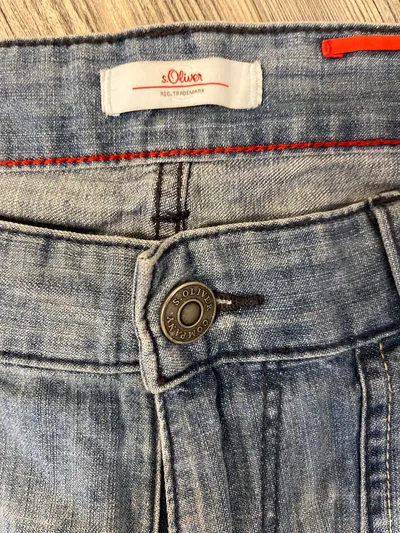 s.Oliver Herren Jeans Shorts Bermuda Blau Gr. W33 Baumwolle