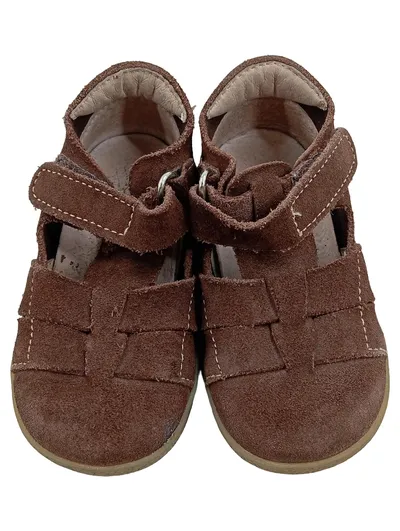 Falcotto Sandalen Kinder Braun Wildleder Klettverschluss Gr. 20