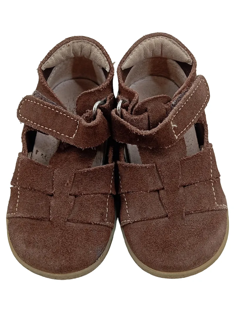 Falcotto Sandalen Kinder Braun Wildleder Klettverschluss Gr. 20 1