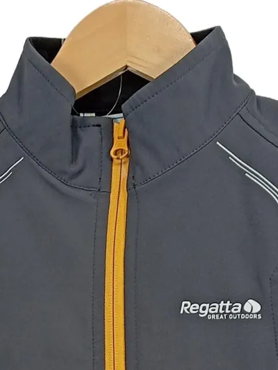 Regatta Funktionsweste Kinder Softshell Weste Outdoor Sport Grau Gr. 128