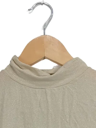 Banana Republic Damen Rollkragen-Top ärmellos Beige Gr. 38/M Elegant