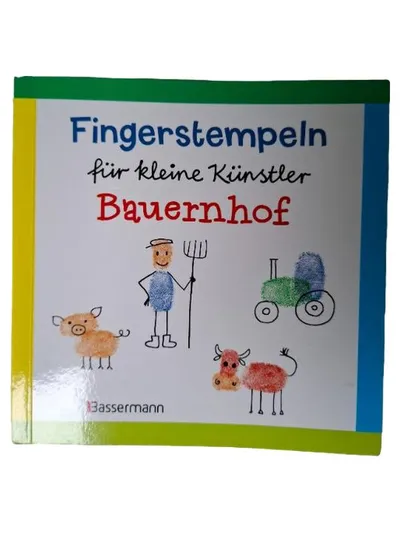 Fingerstempeln für kleine Künstler Bauernhof Bassermann Kinderbuch Kreativ