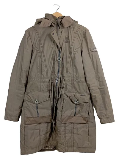 Sportalm Damen Parka Jacke Wintermantel Gr. 42 Beige Outdoor
