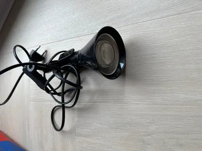 IKEA LAGRA Tischleuchte Schreibtischlampe Kunststoff Schwarz 18cm