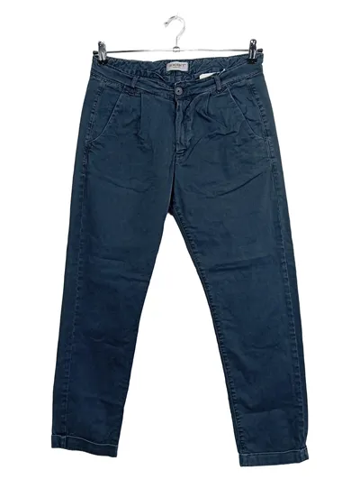 Exibit Herren Stoffhose Chino Blau Gr. 46 W30 Baumwolle Italien
