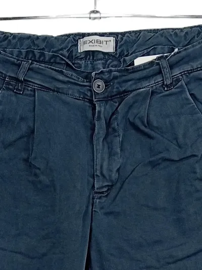 Exibit Herren Stoffhose Chino Blau Gr. 46 W30 Baumwolle Italien
