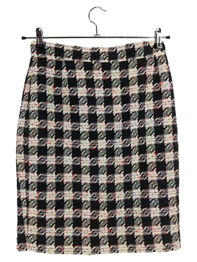 Byblos Bleistiftrock Damen Kariert Business Midirock Gr. 44 XXL